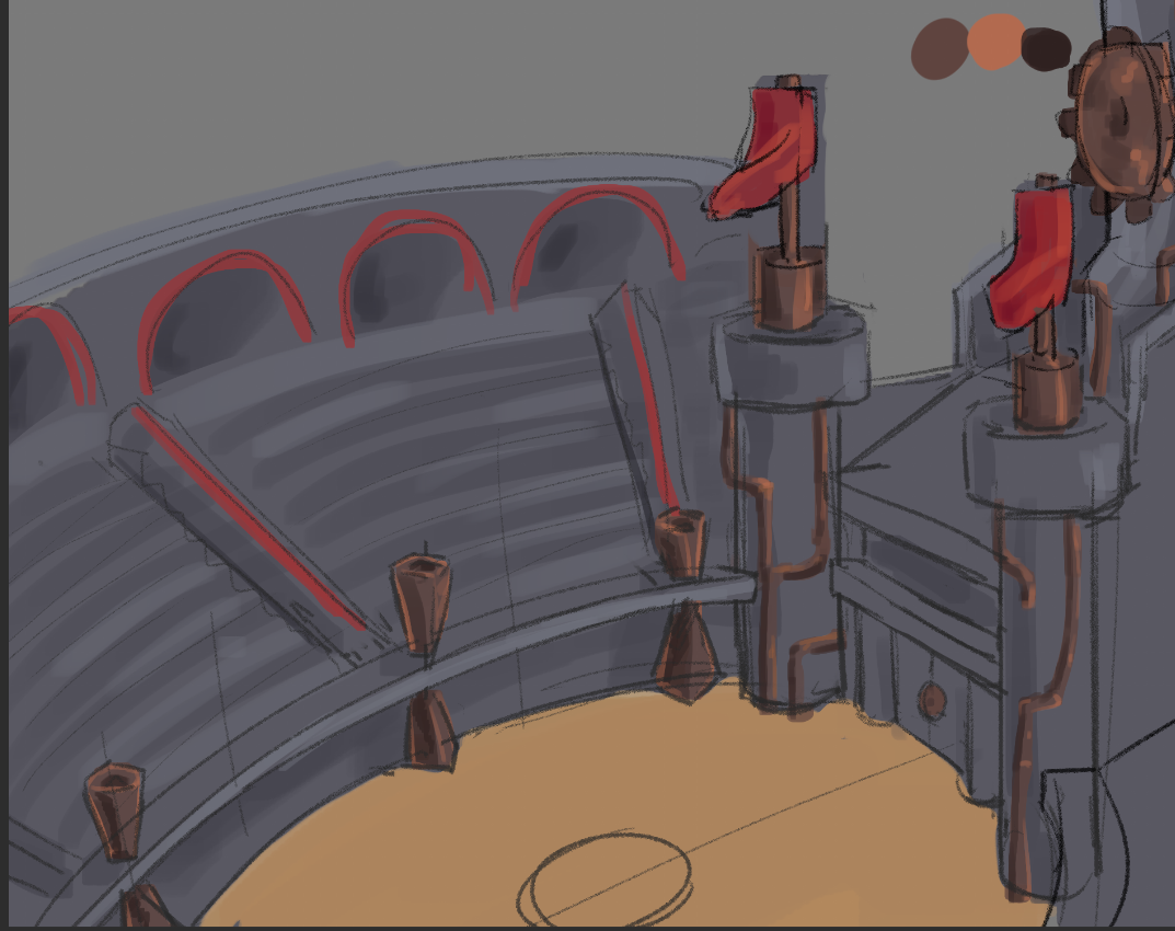 Arena environment concept art